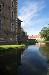 Fototapeta na wymiar Wasserschloss Raesfeld im Münsterland, Deutschland