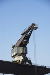 Hafenkran im D&uuml;sseldorfer Handelshafen