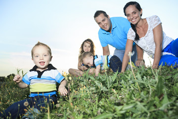 Fototapeta premium A family on the sunset of life