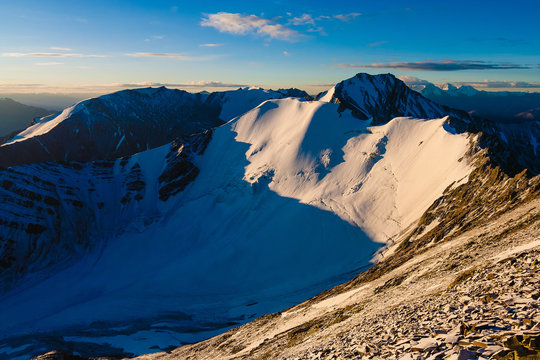 Magnificient Sunrise on Stok Kangri Mountain, Ladakh, Himalayas