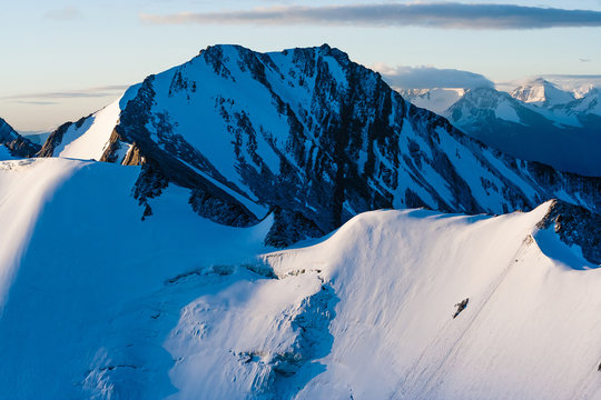 Magnificient Sunrise on Stok Kangri Mountain, Ladakh, Himalayas