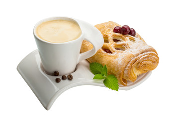 Coffee with pastry