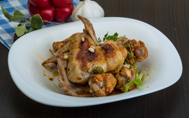 Roasted chicken wings