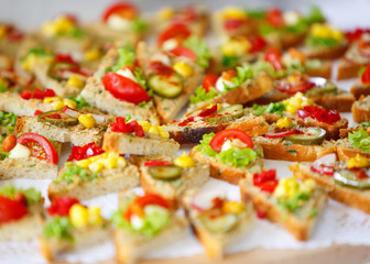 Food served on a plate