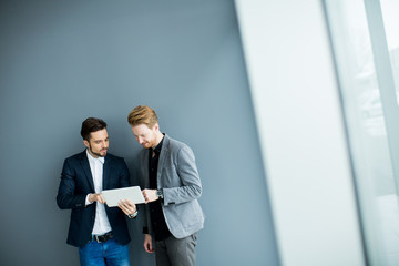 Young men with tablet