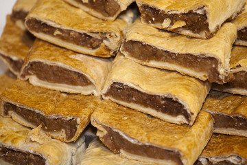 Homemade strudel filling with fine apple  cream