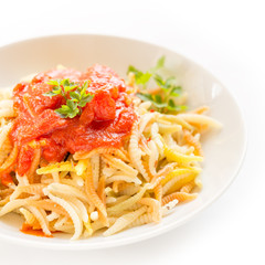 Malloreddus al sugo, gnocchetti sardi, Sardinian Pasta