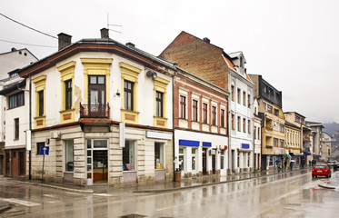 Fototapeta na wymiar Bosanska street in Travnik. Bosnia and Herzegovina