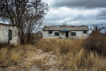 Abandoned building in Moriarty, New Mexico.