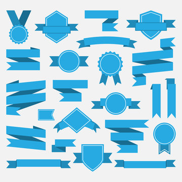 Blue Ribbons,medal,award,set