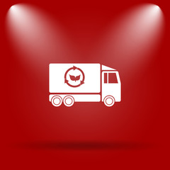 Eco truck icon