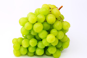 green grape fruit glucose dessert on a white background