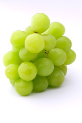 green grape fruit glucose dessert on a white background
