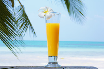 Orange juice. Tropical.
