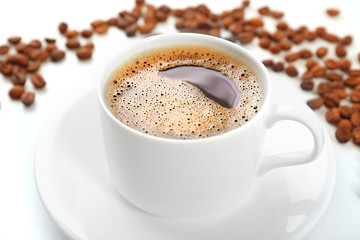 Cup of coffee close-up