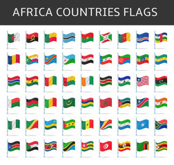 africa flag vector