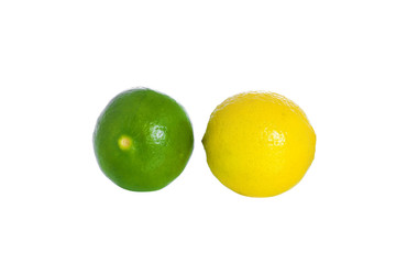 Fresh lime Isolated on white background