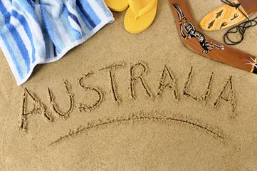 Foto op Canvas Australië strand achtergrond © david_franklin