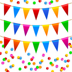 Colorful confetti pattern.