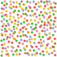 Colorful circle confetti