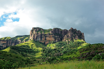 Fototapeta na wymiar Sandstone rock, Drakensberg mountains