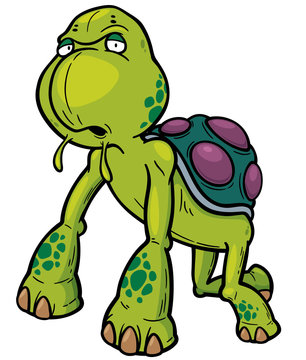 Vector illustration of Cartoon Turtle monster