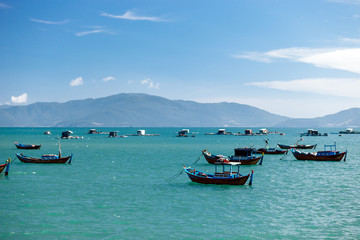 harbour fishing boats