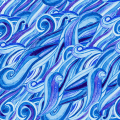 Abstract watercolor hand-drawn pattern