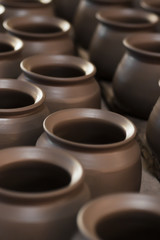 Clay pot.