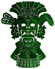 Maya - Yum Kaax 2 - Green & White