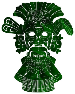 Maya - Yum Kaax 2 - Green & White