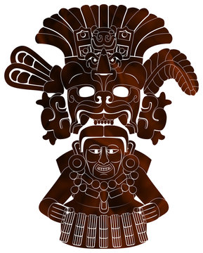 Maya - Yum Kaax 2 - Orange & White