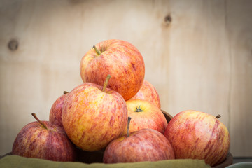 Fototapeta na wymiar Group of organic apples