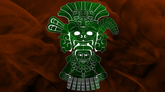 Maya - Yum Kaax 2 - Green & Orange