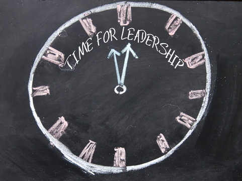 time for leadership sign on blackboard