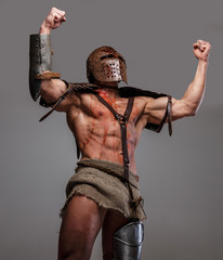 Victorious gladiator