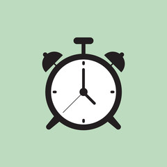 Alarm clock icon. Vector illustration