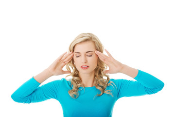 Fototapeta premium Worried woman