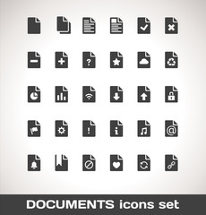 Vector Documents Icon Set