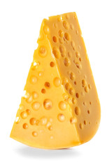 Cheese isolated on white background