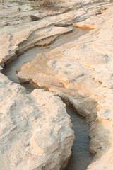 loosened sand close-up background