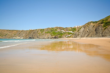 Praia da Arrifana Beach + Surfspot at Westcoast Algarve Portugal