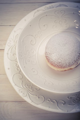 Fresh donuts. Shrove Tuesday. fat Thursday. homemade doughnuts