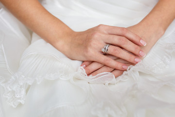 Obraz na płótnie Canvas bride's Hand