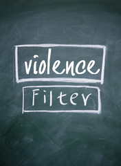 Filter violence contents search on blackboard