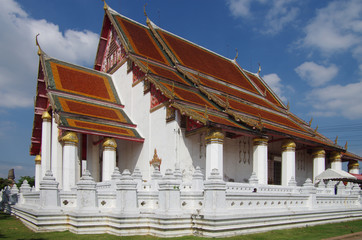The Wihan Phra Mongkhon Bophit in Ayutthaya, Thailand
