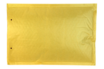 Bubble envelope isolated on white background.