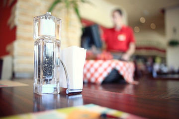 restaurant blurred background