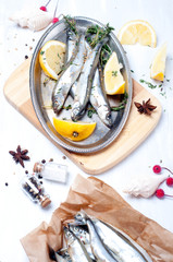 fresh  fish with spices