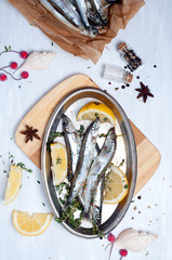 fresh  fish with spices